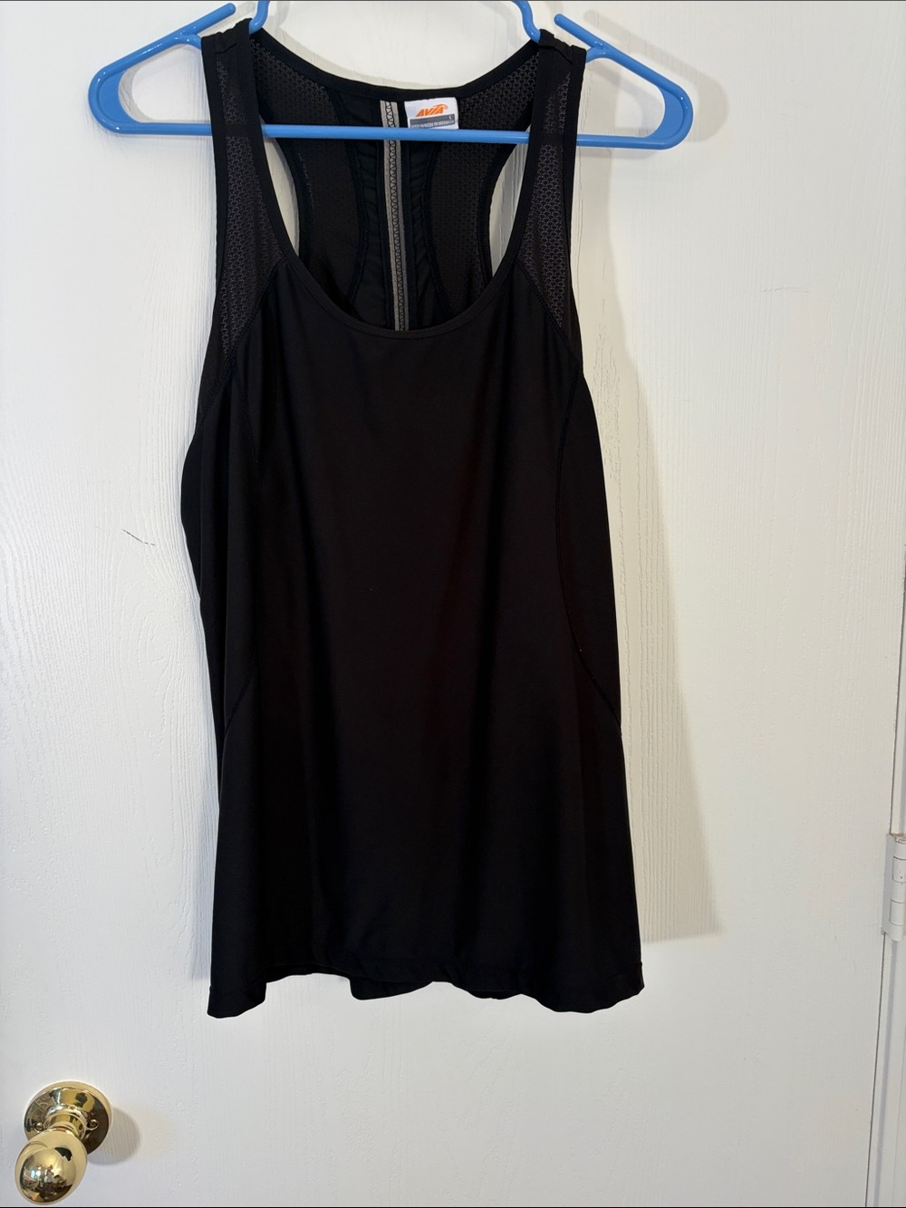 Avía Athletic Black Racerback Tank Top Women's Size L